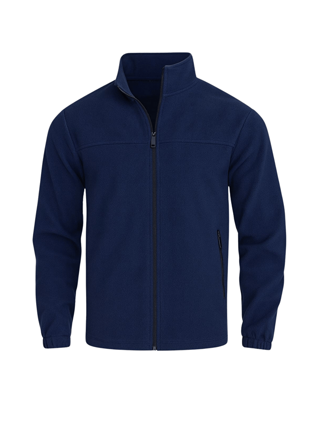 Lacivert Genıus Store Erkek Polar Bato Yaka Tam Fermuarlı Cepli Polar BATO-POLAR-3