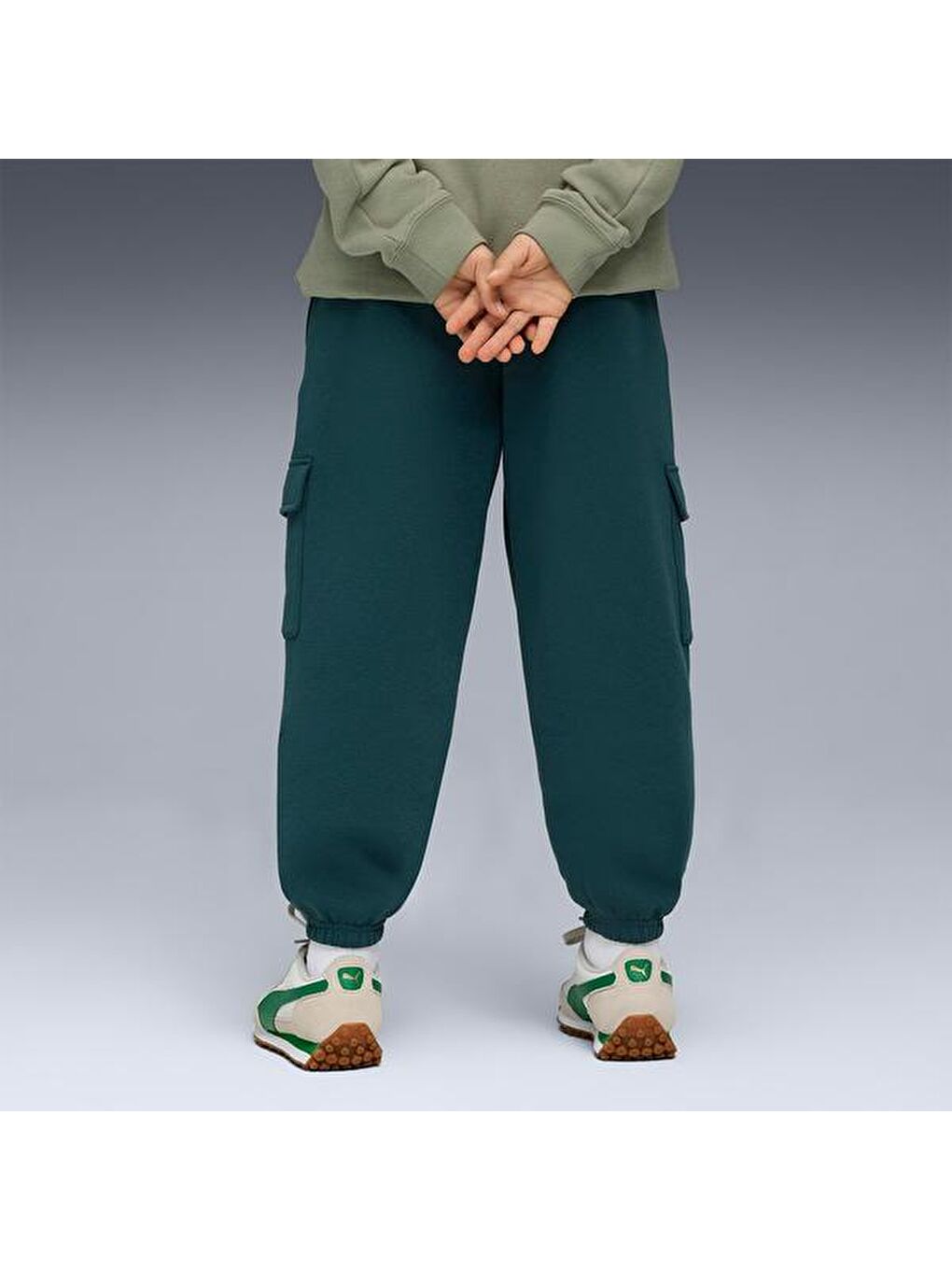 Mid90S Cargo Çocuk Yeşil Eşofman Altı-1