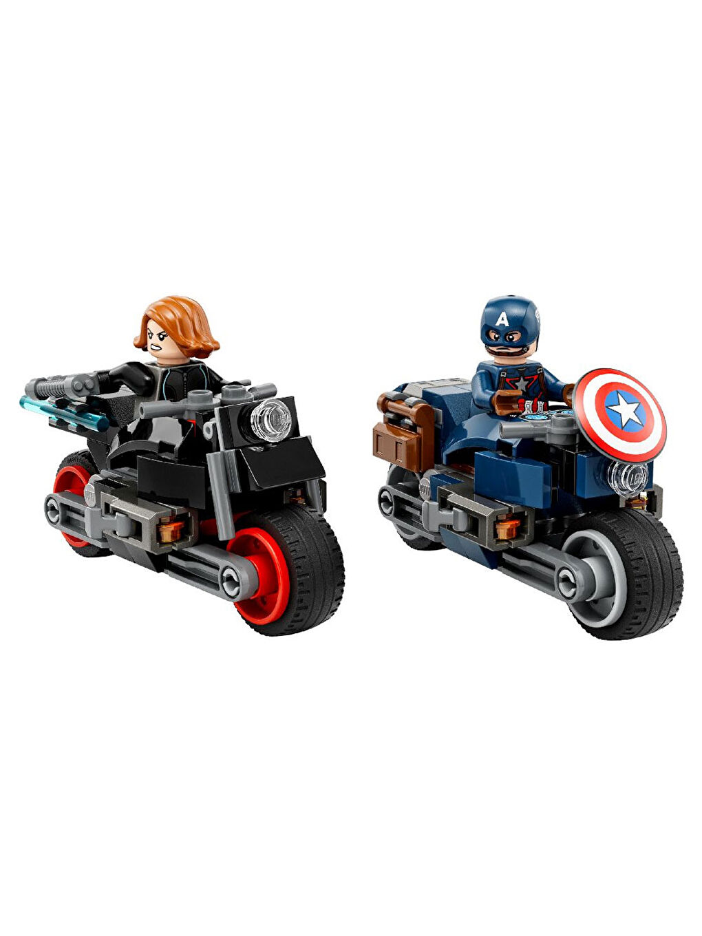 Lego Renksiz Marvel Black Widow ve Kaptan Amerika Motosikletleri 76260 - 1