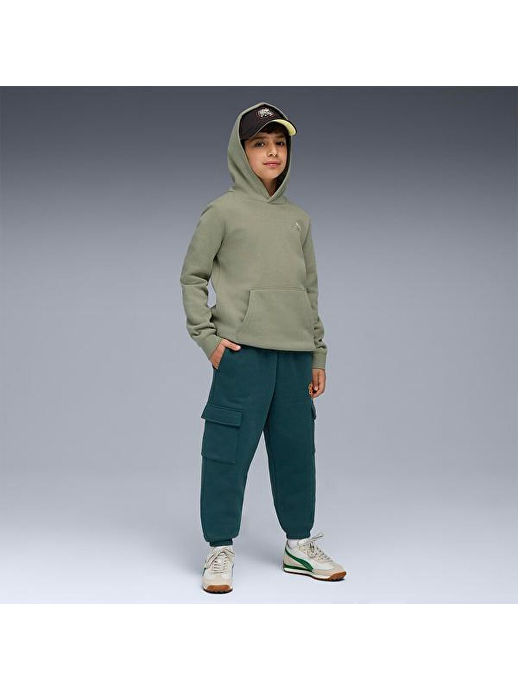 Mid90S Cargo Çocuk Yeşil Eşofman Altı-2