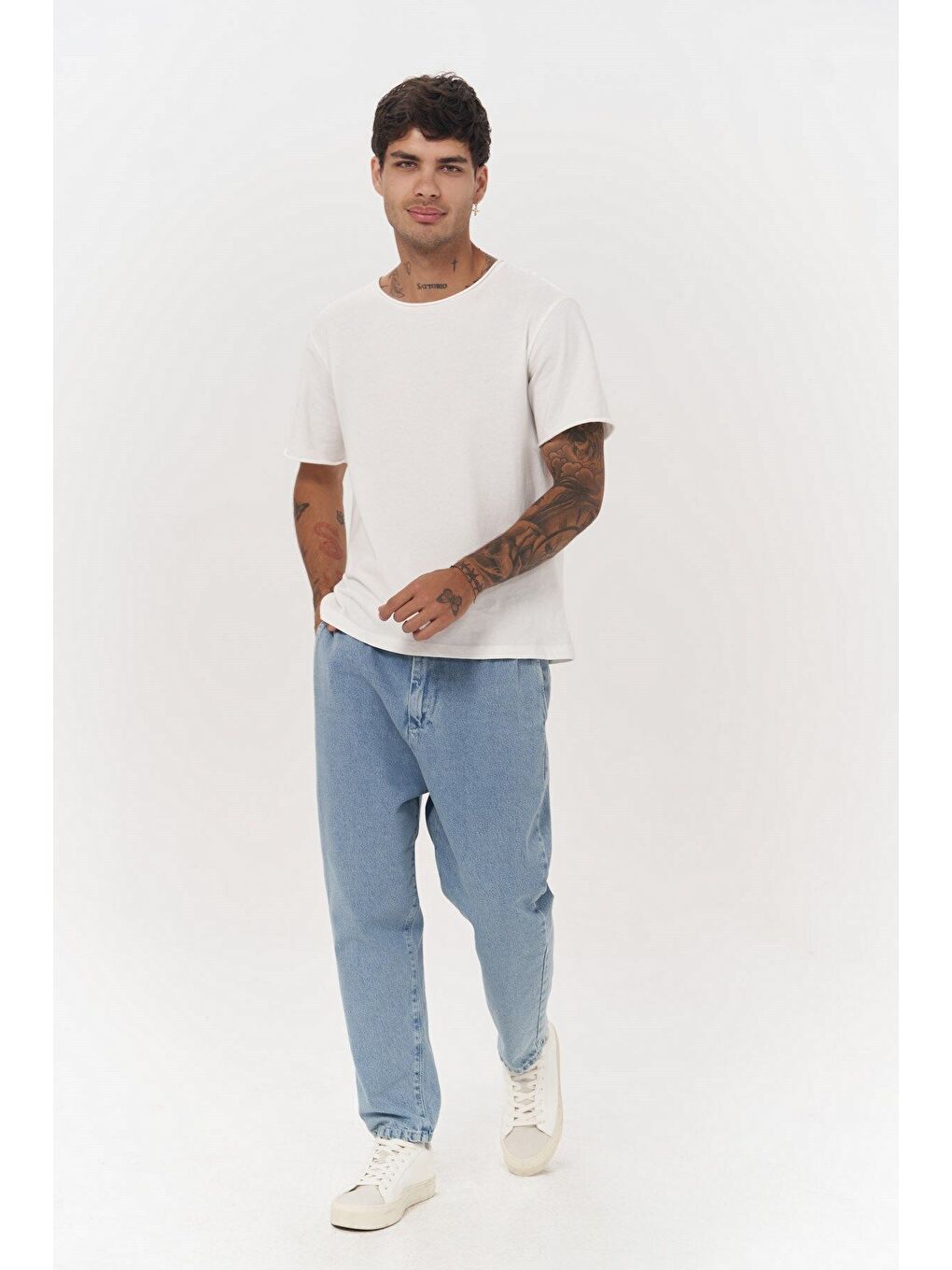 Tanner Buz Mavi Erkek Jean Pantolon-2