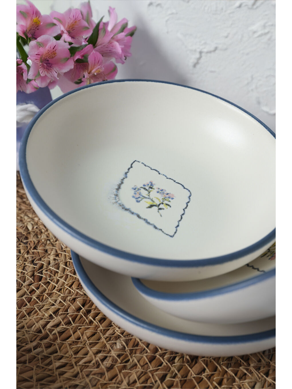 Karışık Floral Waves Halka Sosluk / Çerezlik 13 Cm 6 Adet-2