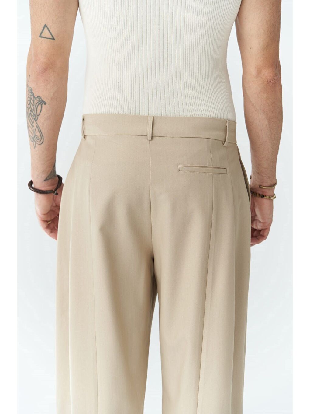 Hector Bej Geniş Paça Erkek Pantolon-5