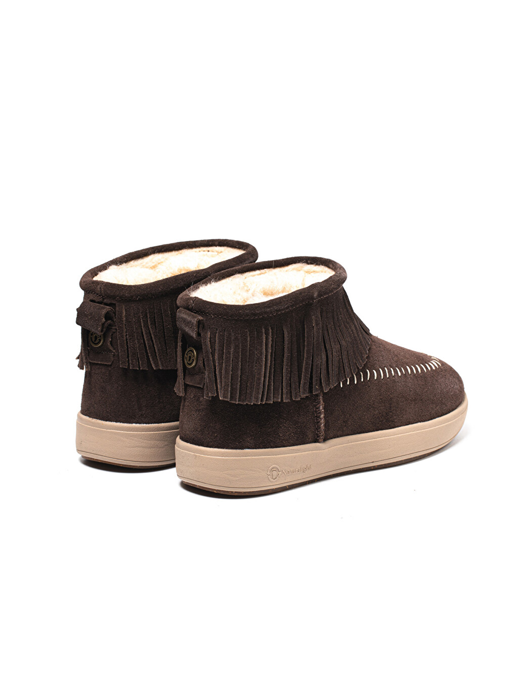 Kahverengi Kadın Bot 8462 FLECOS NL MERINO-3