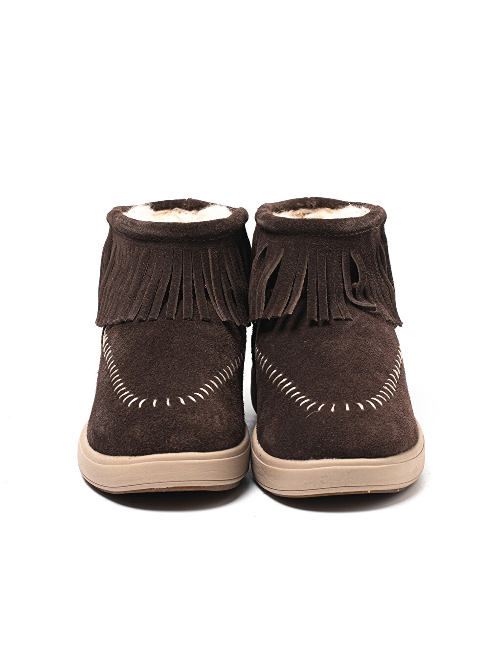 Kahverengi Kadın Bot 8462 FLECOS NL MERINO-5