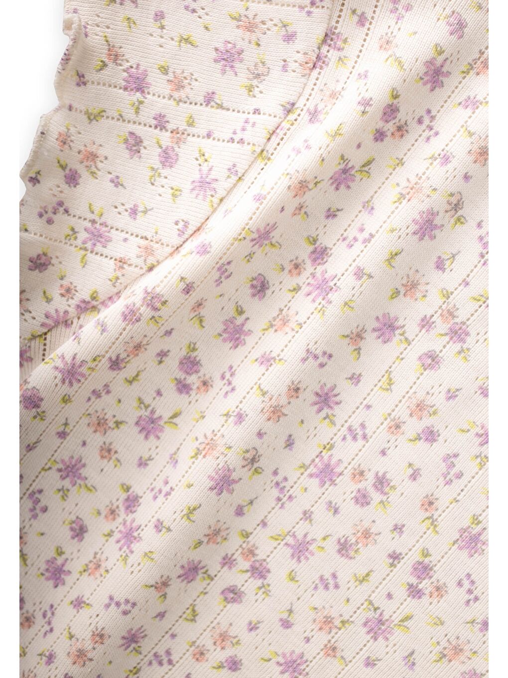 Mor Desenli Pijama Takımı 1-8 Yaş Çıtır Çiçek Desen-2