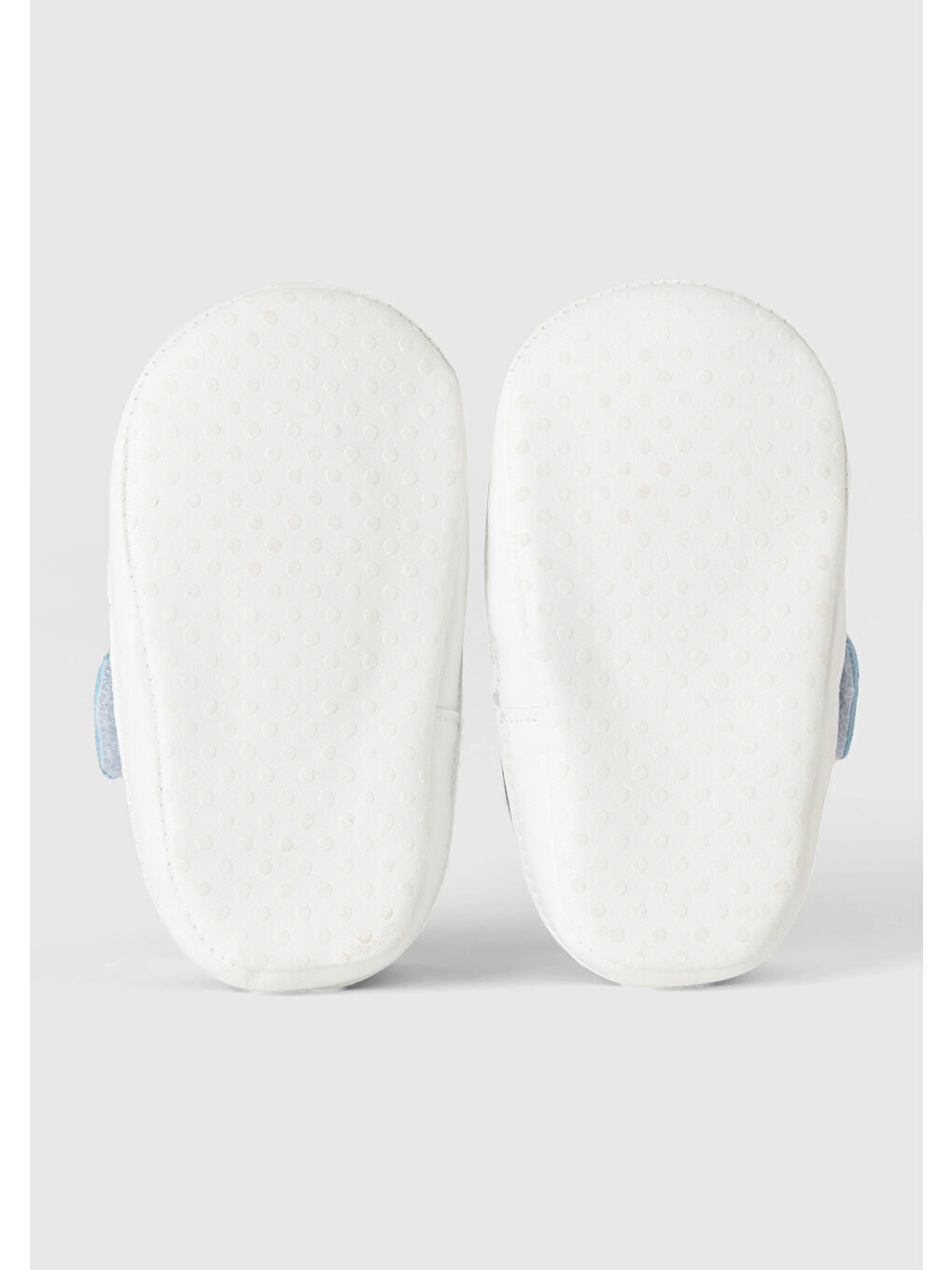 Bebek Toz Mavi Dama Desenli Ayakkabı-1