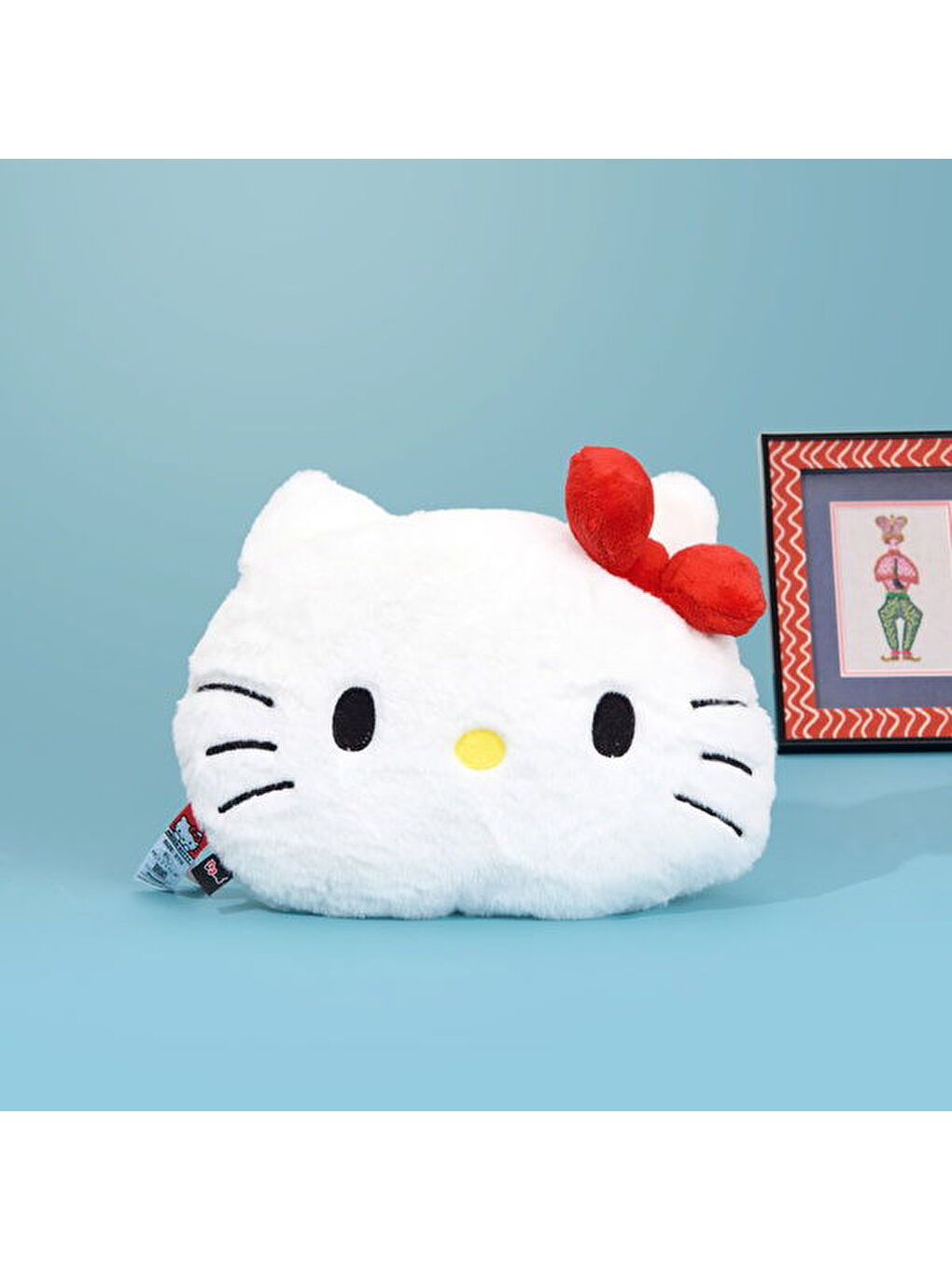 Evidea Soft Hello Kitty Figürlü Yastık - Beyaz - 38x40 cm