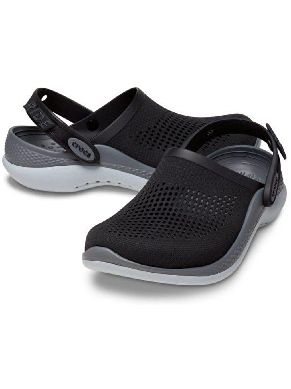 Crocs Siyah LiteRide 360 Clog - Black Slate Grey Siyah Gri Kadın Terlik 206708-0DD - 1