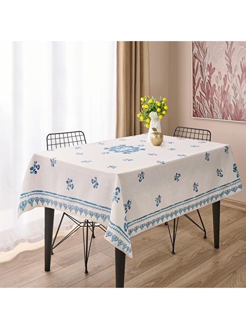 Soft St Tropez Masa Örtüsü - Beyaz