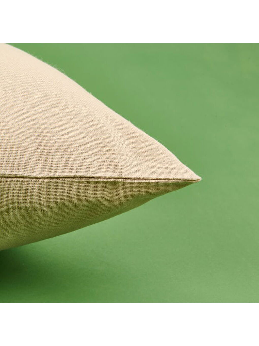 Soft Boho Düğme Detaylı Kırlent - Bej - 40x40 cm-2