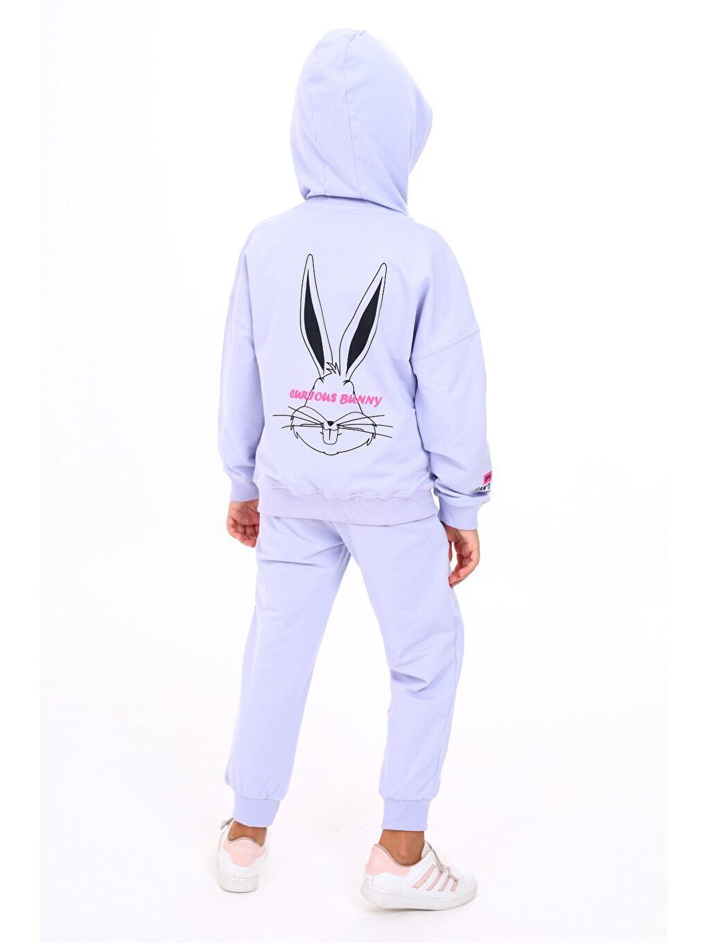 Lila Kız Çocuk Baskılı Eşofman Takım-4