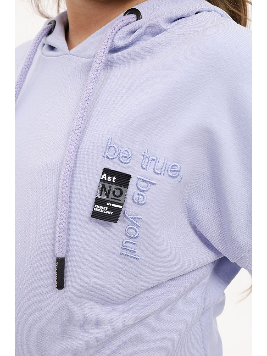 Lila Kız Çocuk Nakışlı Eşofman Takım-2