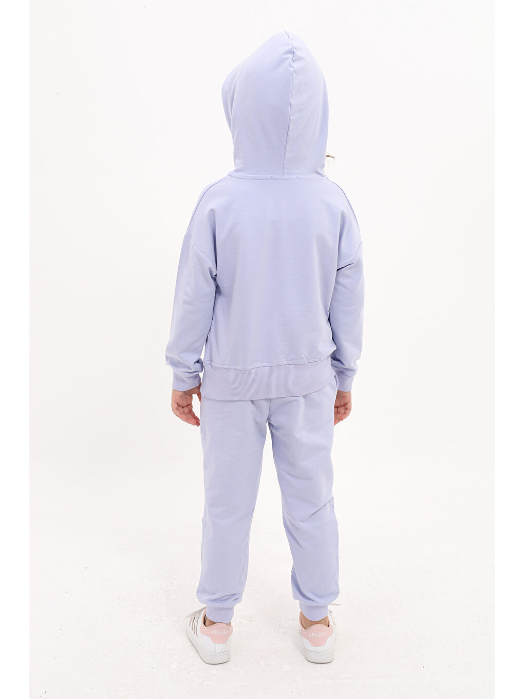 Lila Kız Çocuk Nakışlı Eşofman Takım-3