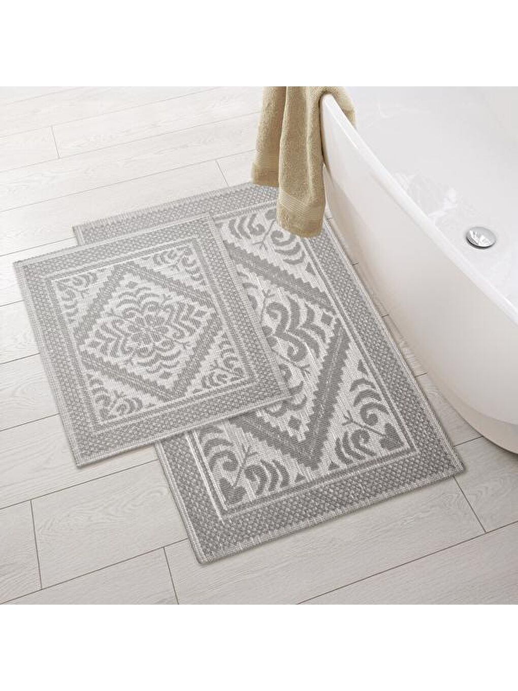 Soft Chios 2'li Bukle Paspas - Gri-3