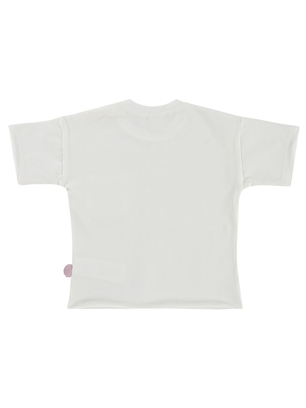 Baby Süs Etiketli Cepli 6-18 Ay Tişört - Ekru-1