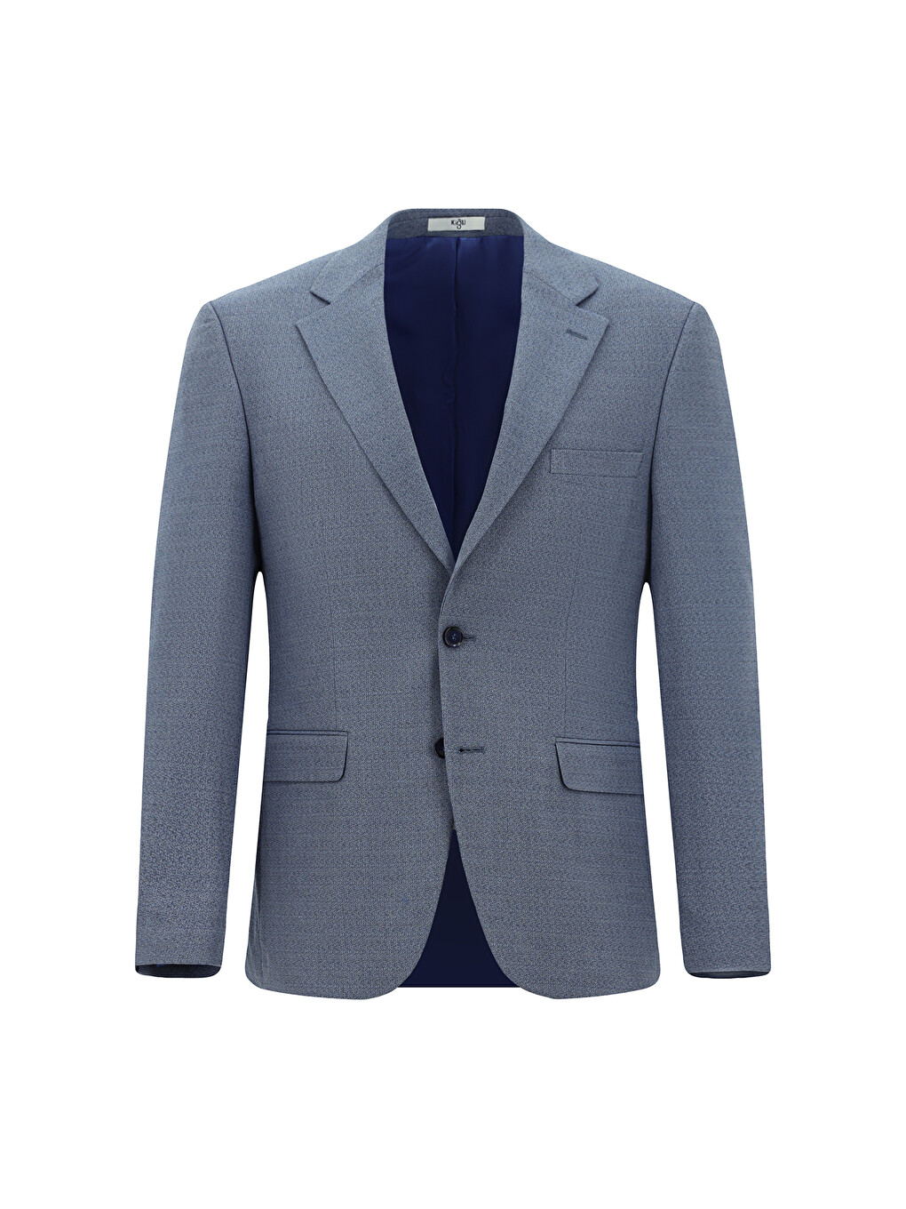 Mavi 4 Drop Relaxed Fit Rahat Kesim Desenli Takım Elbise-1