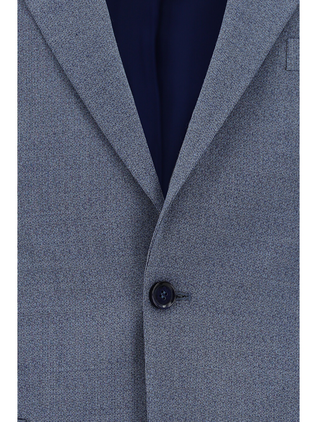 Mavi 4 Drop Relaxed Fit Rahat Kesim Desenli Takım Elbise-3