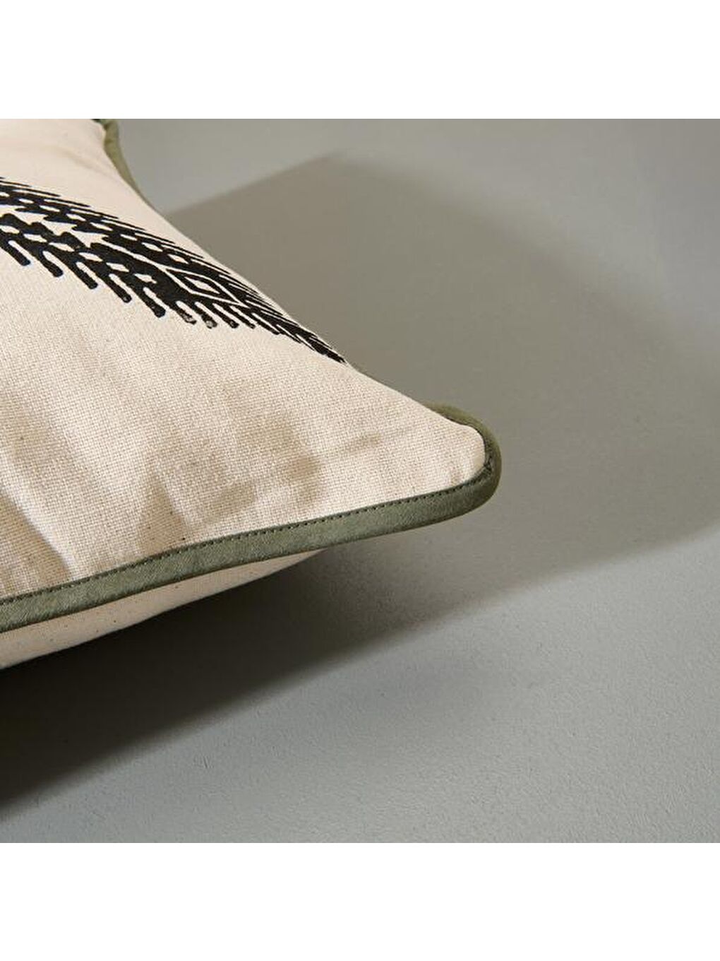 Soft Su Yolu Baskılı Kırlent - Ekru- 40x40 cm-3