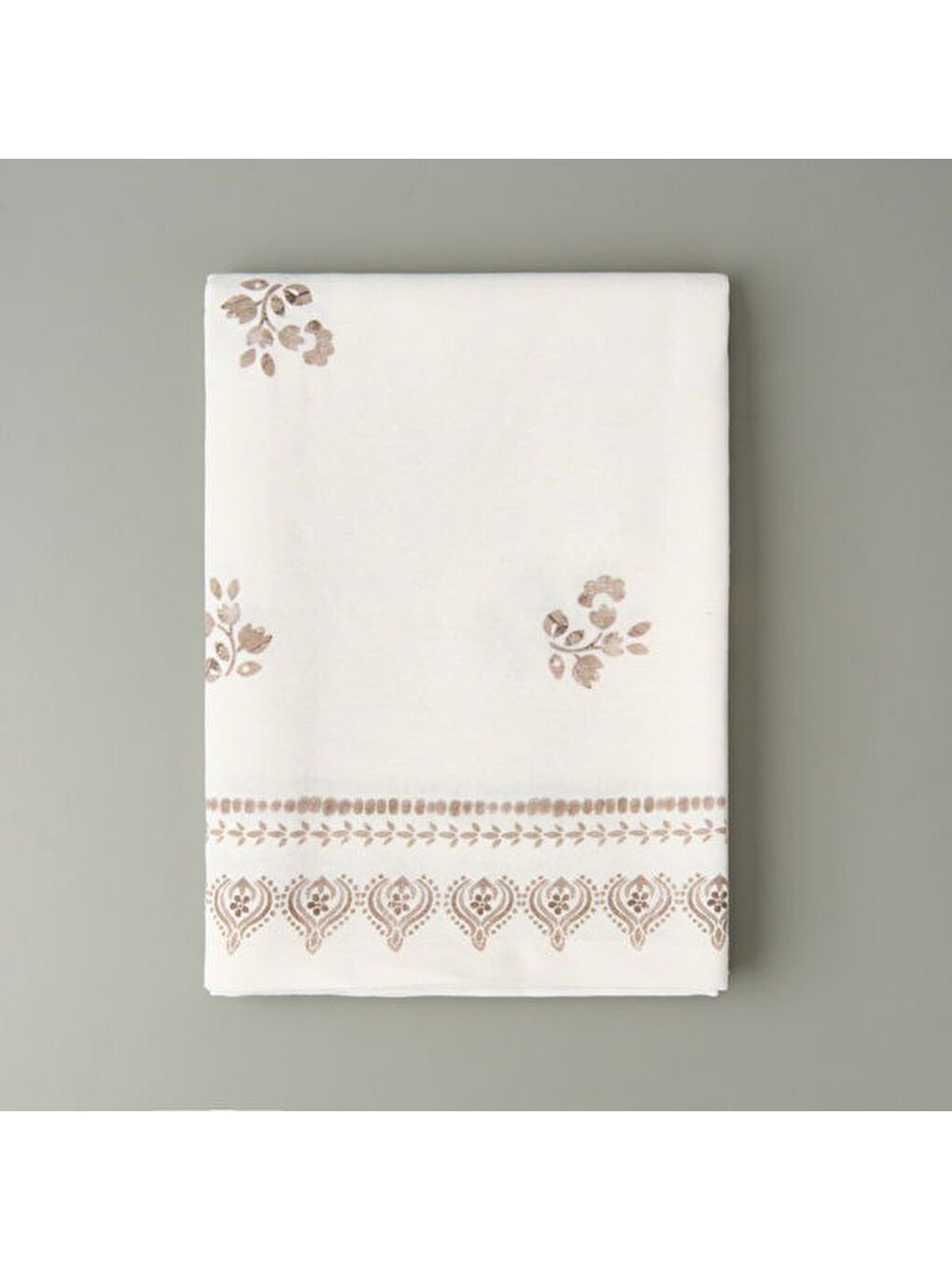 Soft St Tropez Masa Örtüsü - Bej - 150x150 cm-3