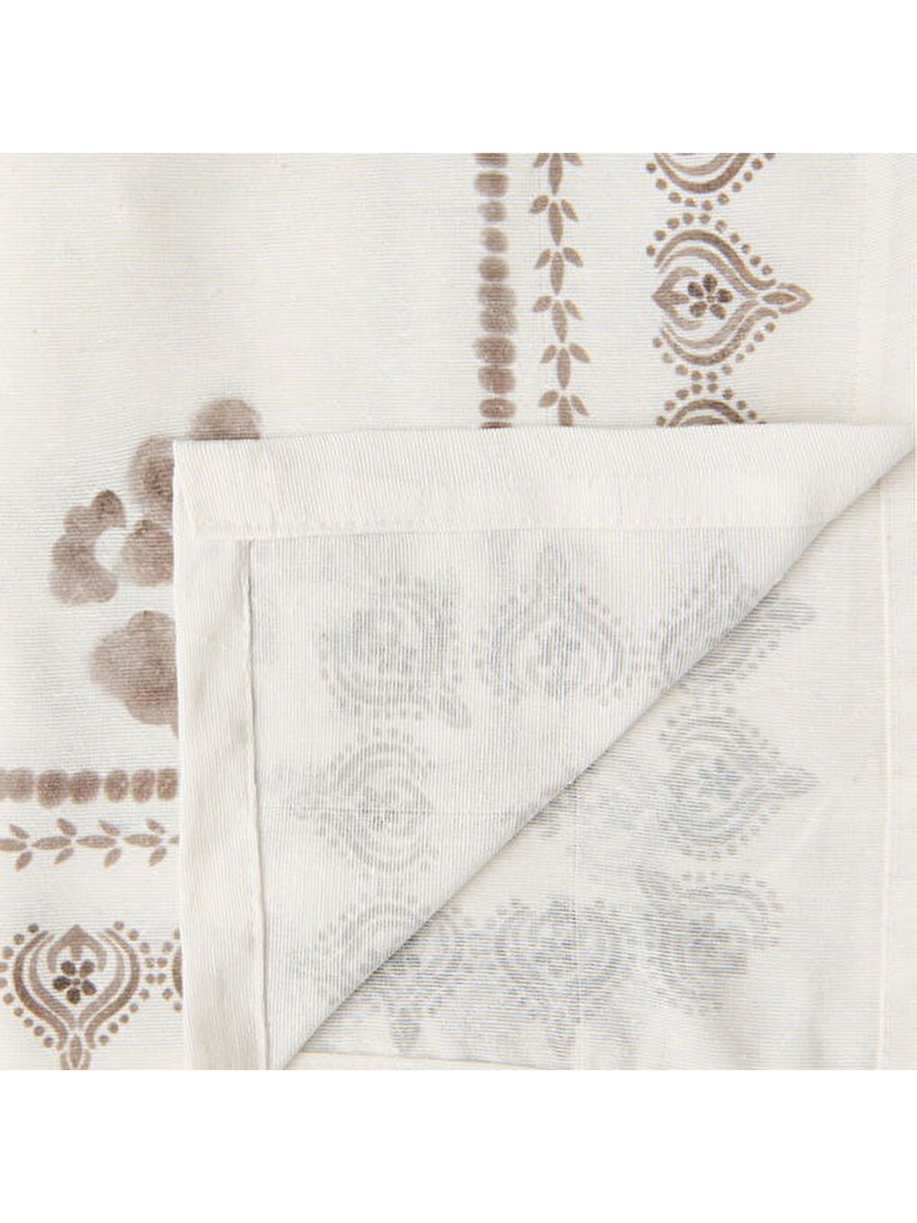 Soft St Tropez Masa Örtüsü - Bej - 150x150 cm-2