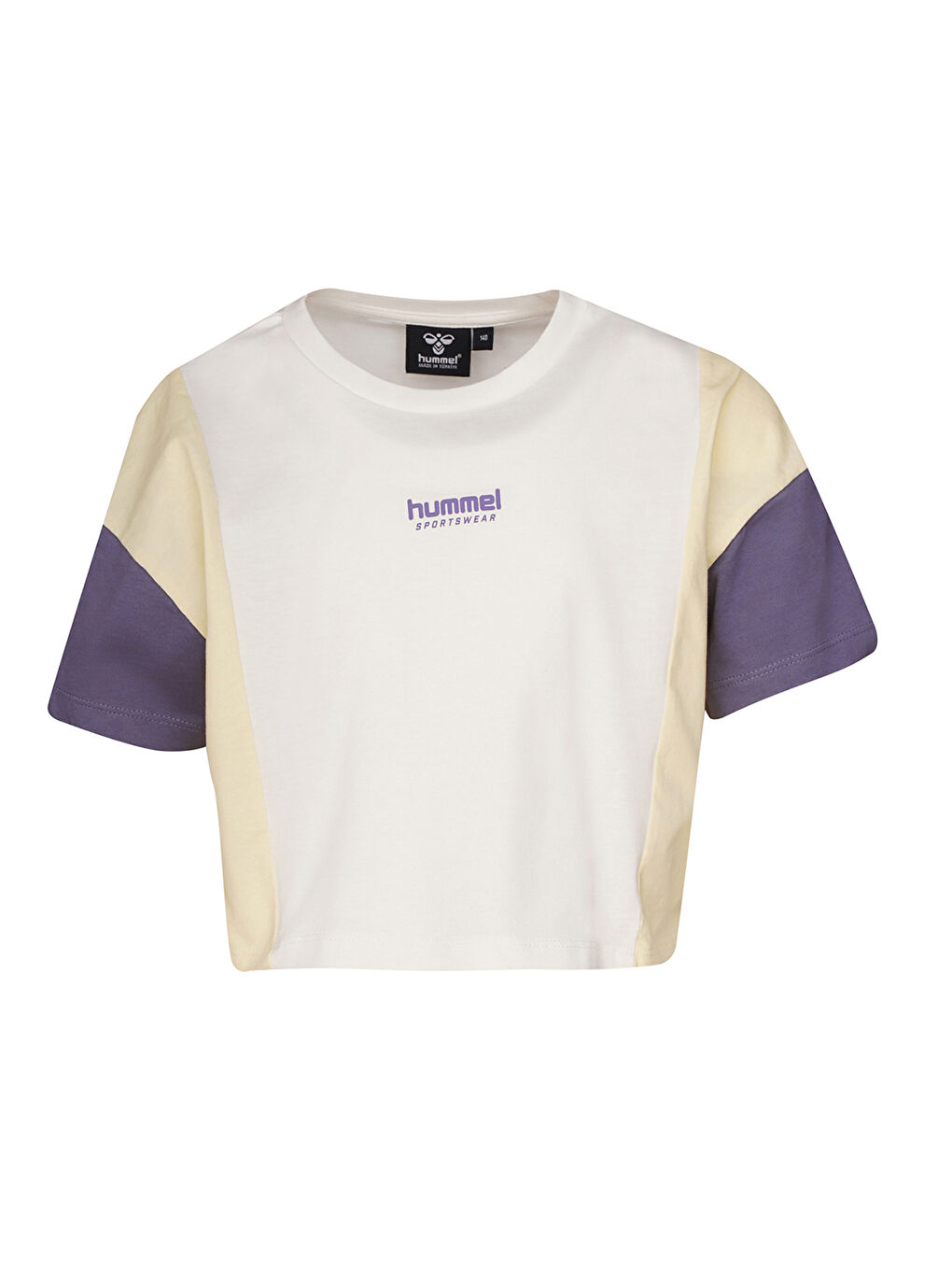 Barbara Kız Çocuk Ekru Yuvarlak Yaka Tişört