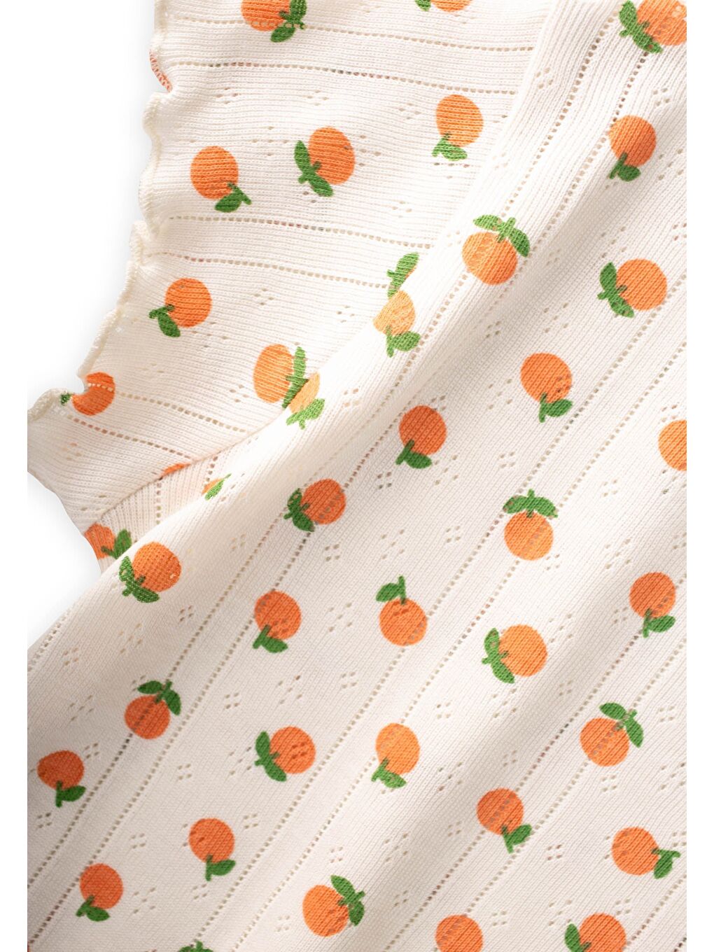 Turuncu Desenli Pijama Takımı 1-8 Yaş Portakal Desen-2