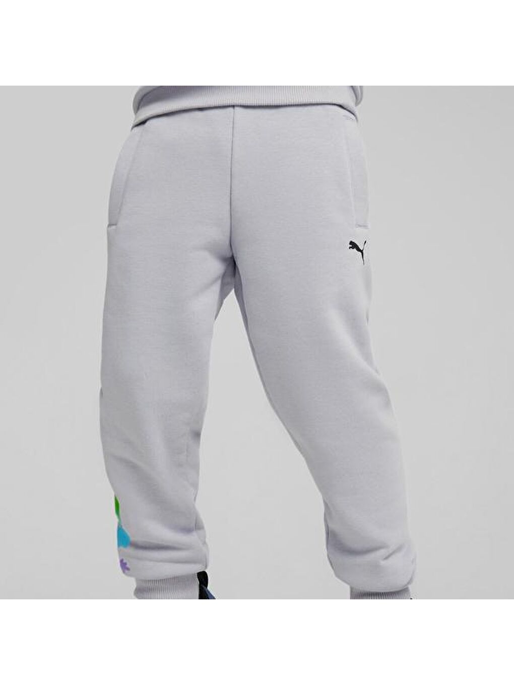 Puma X Trolls Erkek Çocuk Gri Eşofman Altı-4