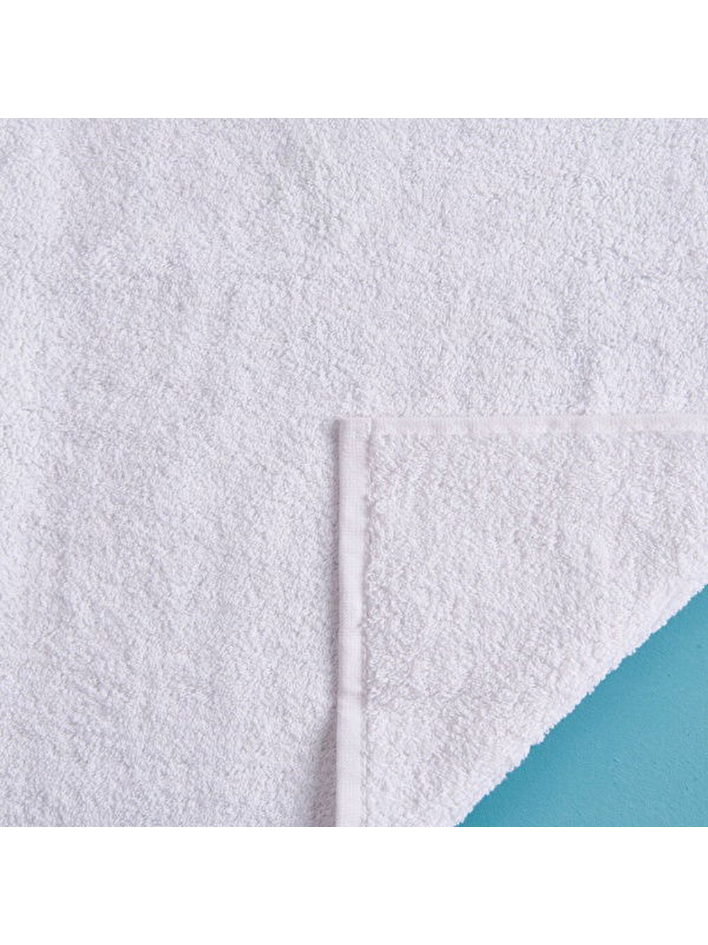 Soft Fırfırlı Yüz Havlusu - Beyaz - 50x90 cm-2