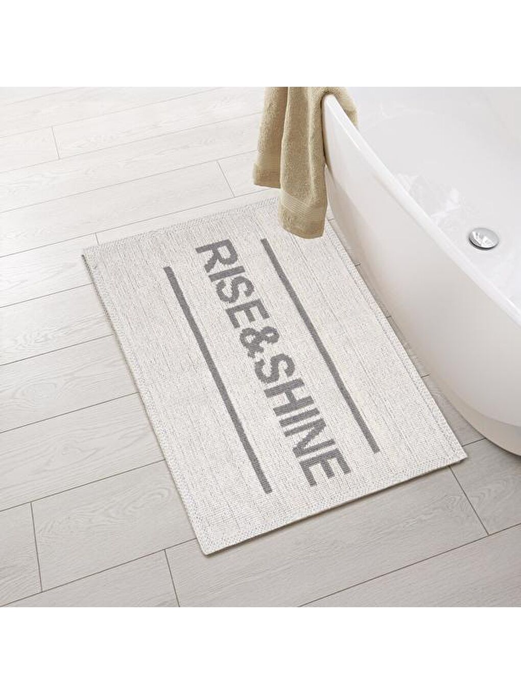 Soft Rise and Shine Banyo Paspası - Ekru - 50x80 cm-4