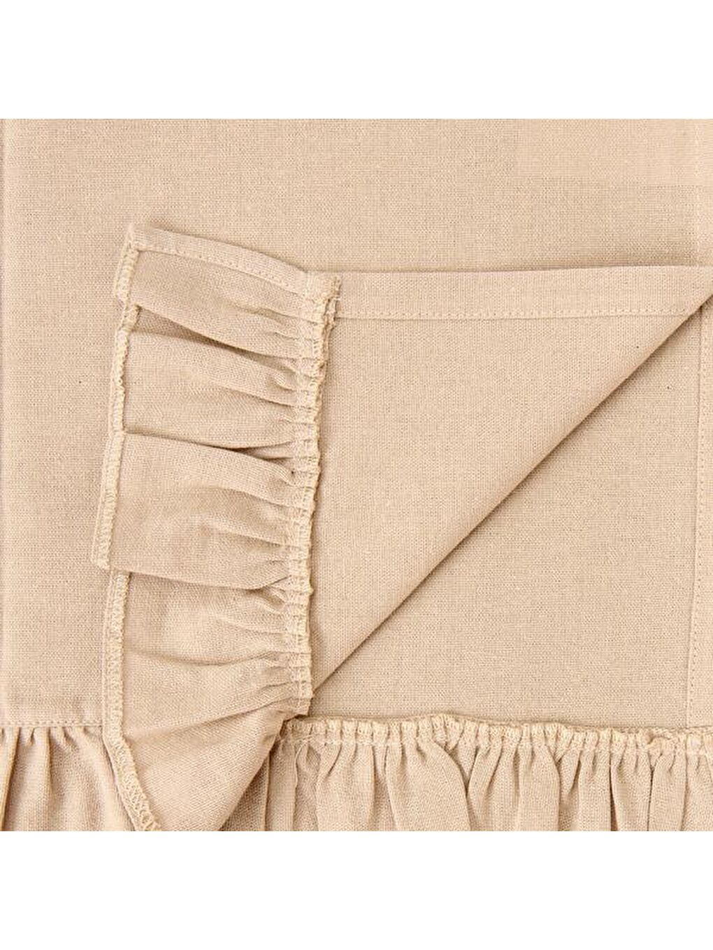 Evidea Soft Ravello Fırfırlı Runner - Bej - 50x130 cm - 2
