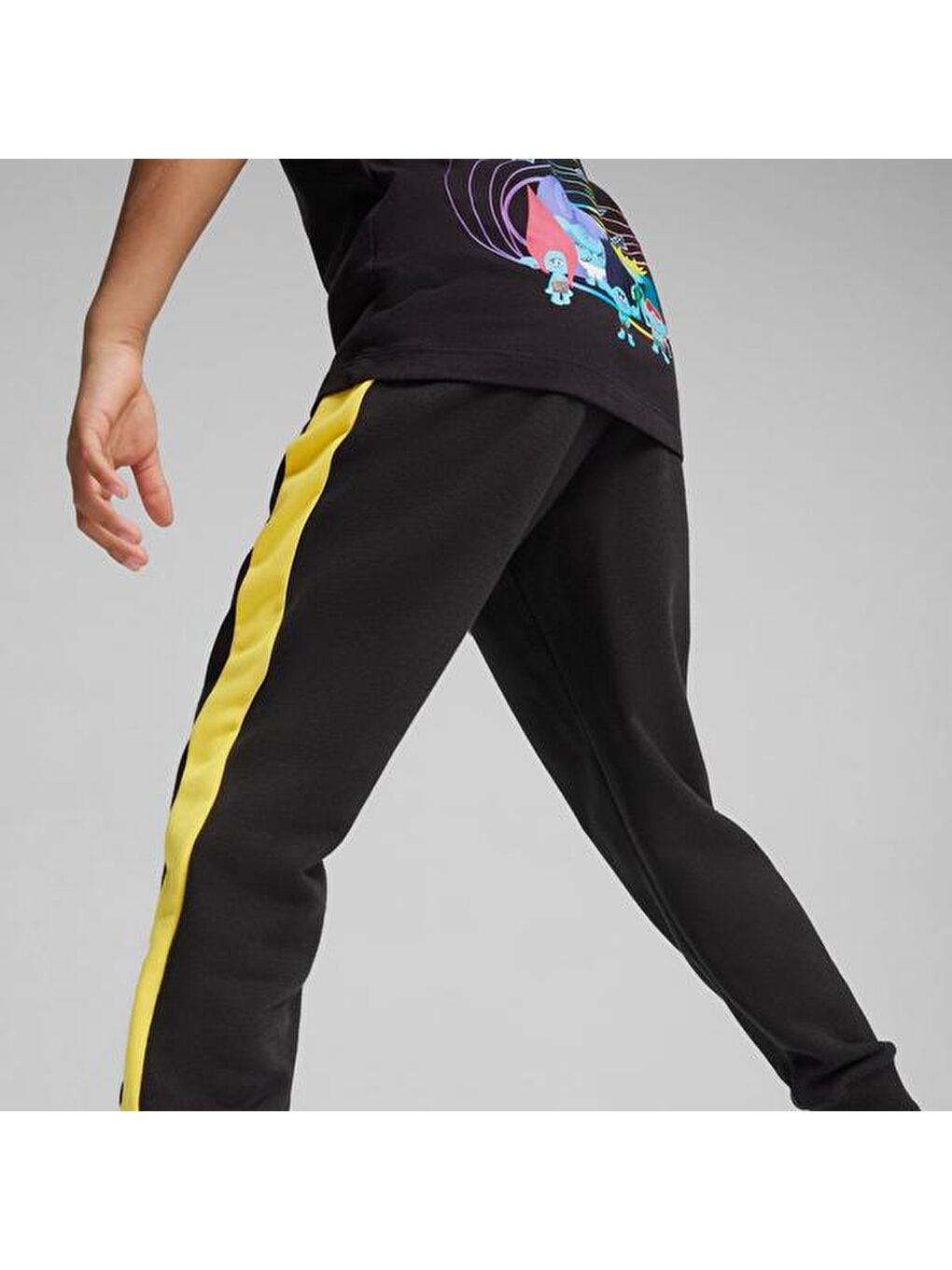 Puma X Trolls T7 Track Erkek Çocuk Siyah Eşofman Altı-4