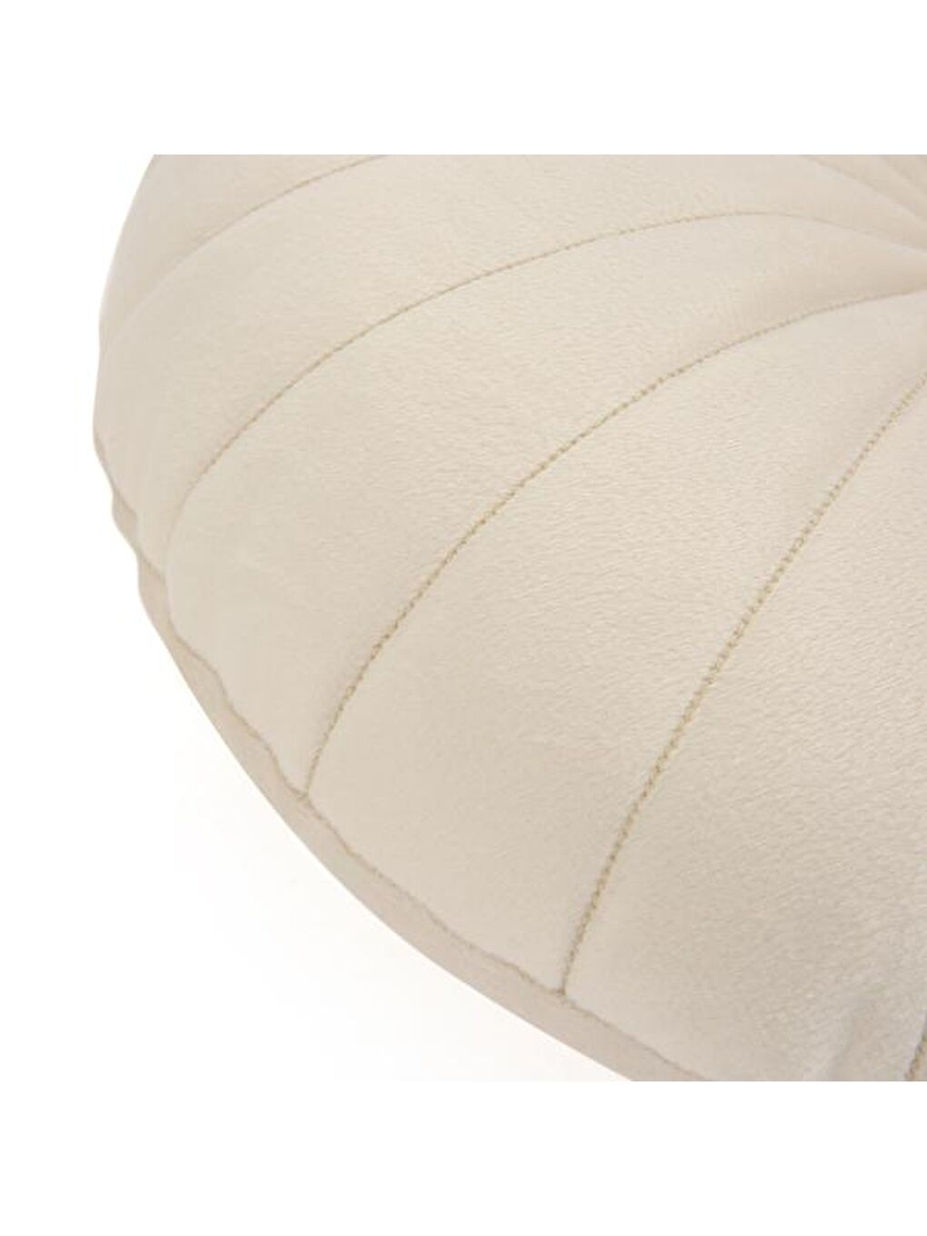 Soft Yuvarlak Kırlent - Bej - 38x38 cm-3