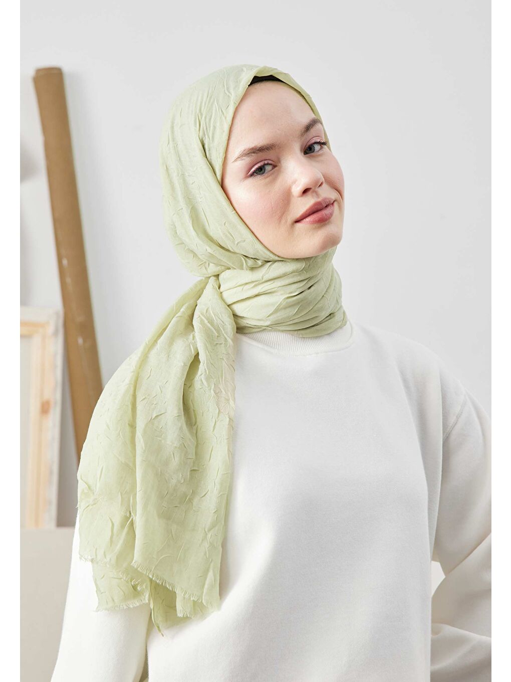 Bambu Şal Çağla Yeşili
