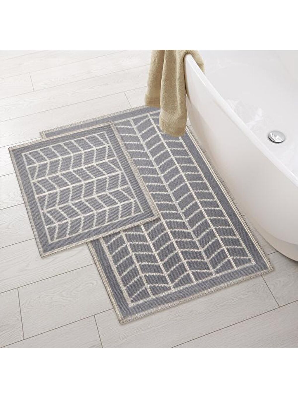 Soft Athens 2'li Bukle Paspas - Gri-2