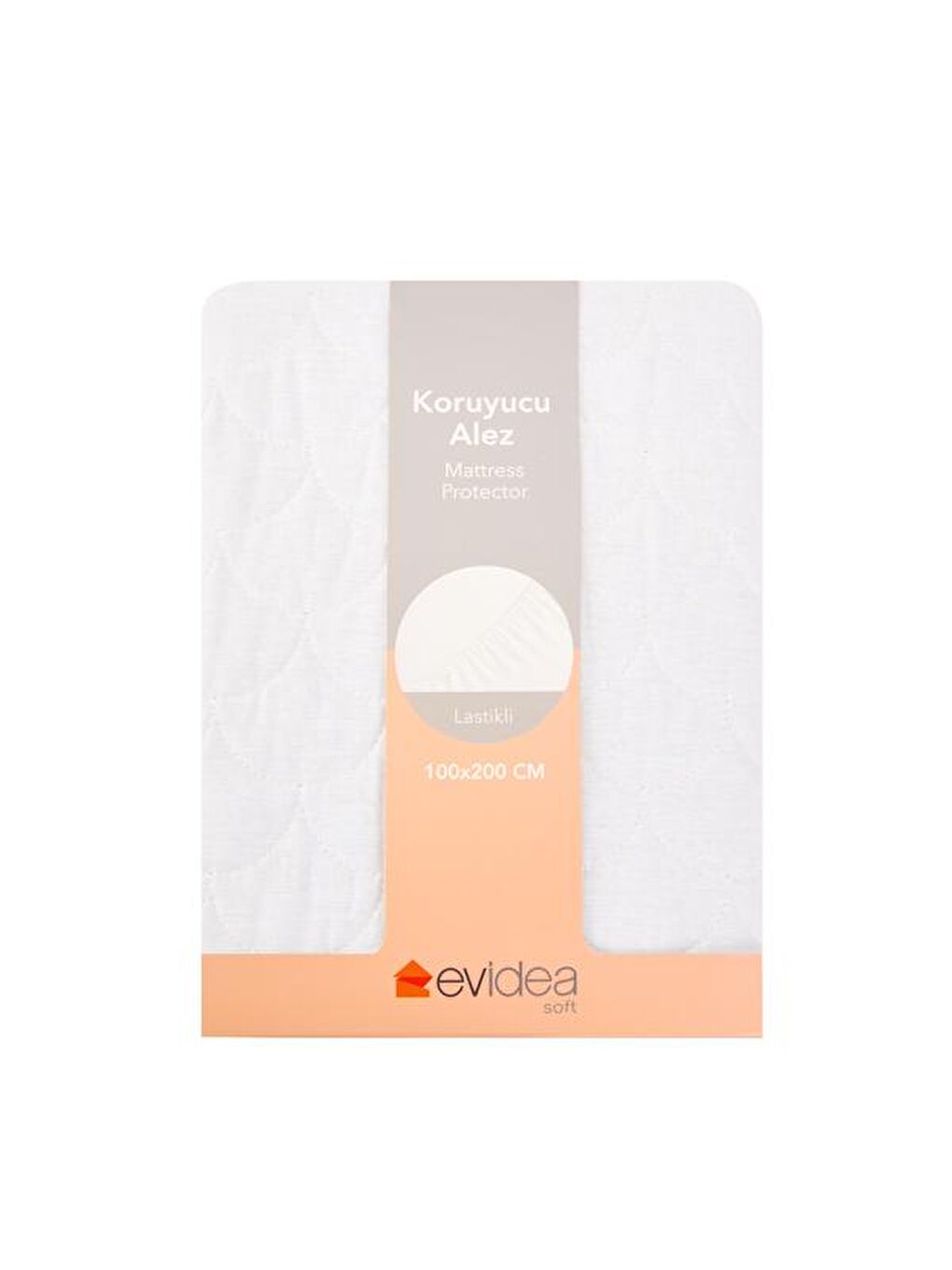 Evidea Soft Dalga Kapitoneli Fitted Tek Kişilik Alez - Beyaz - 100x200 cm - 1