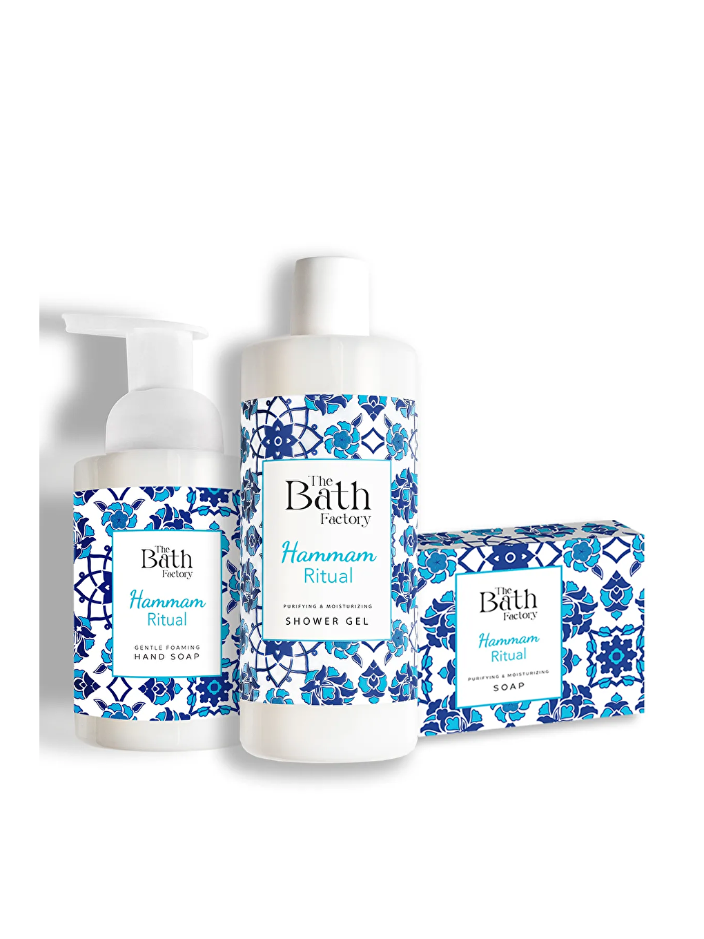 Hamam Duş Jeli + Hamam Köpük Sabun + Hamam Katı Sabun