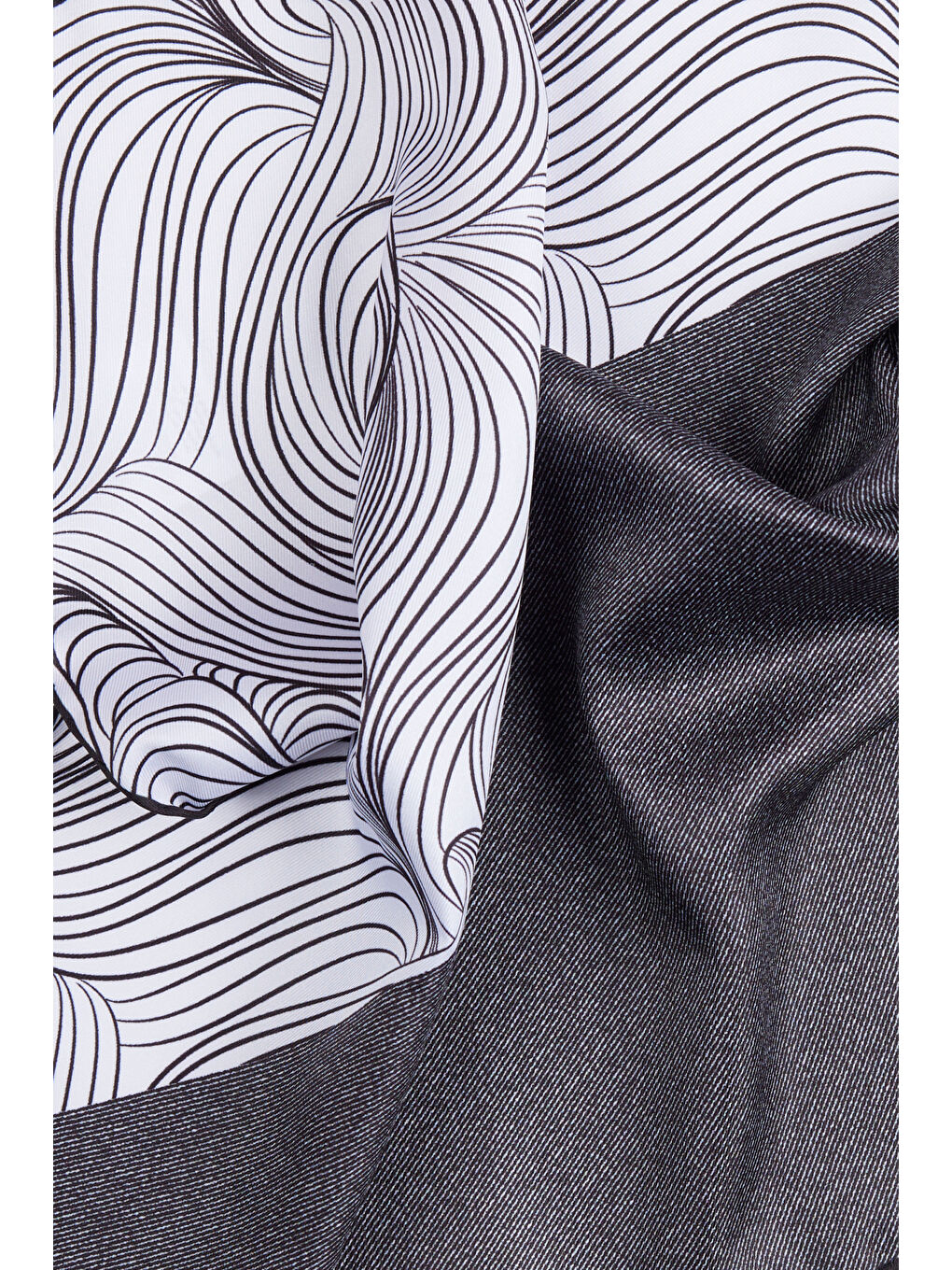 Erkek Siyah-Beyaz Mendil-2