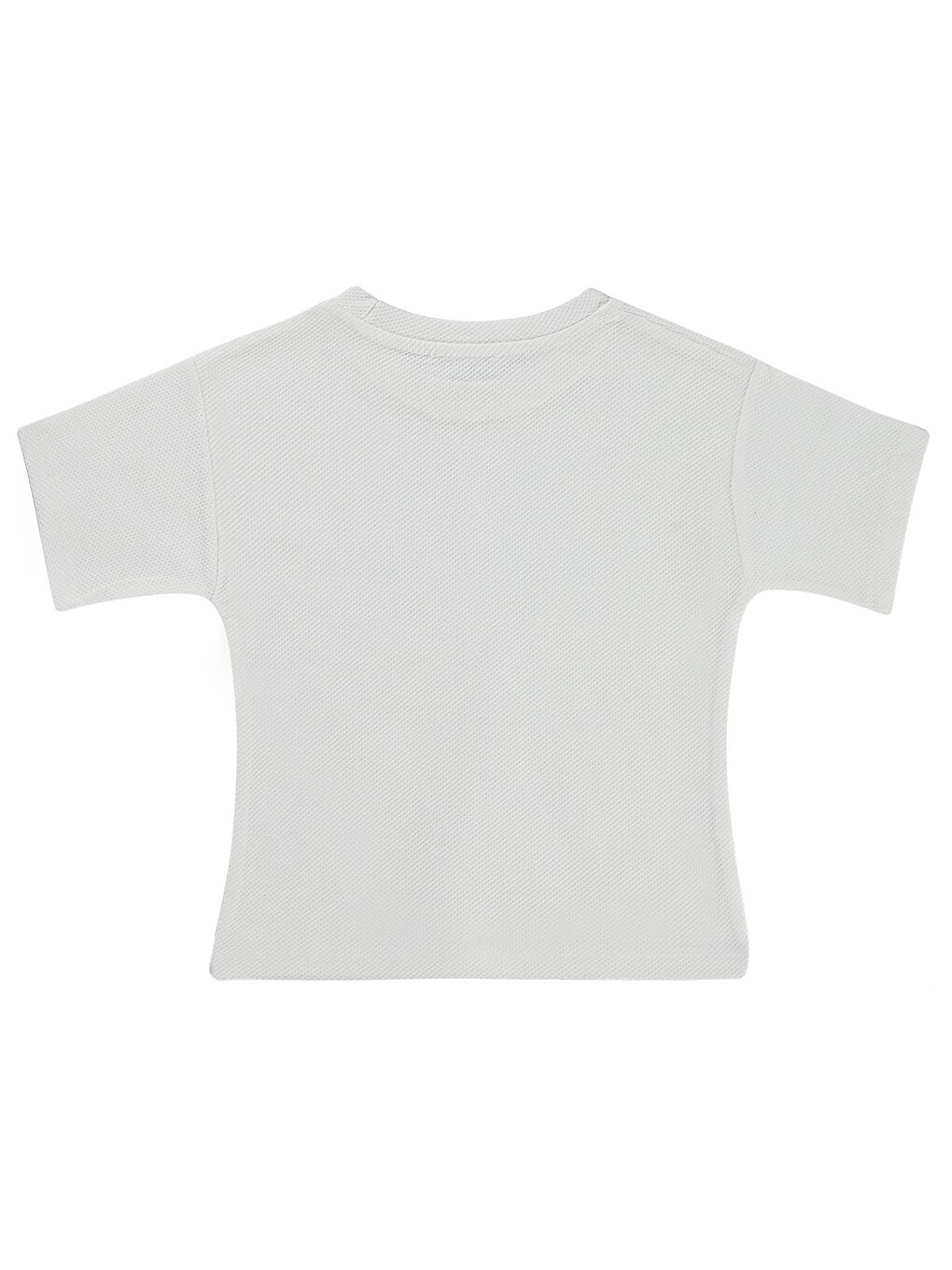 Pembe Boys Basic Petek 2-5 Yaş Tişört - Beyaz-1