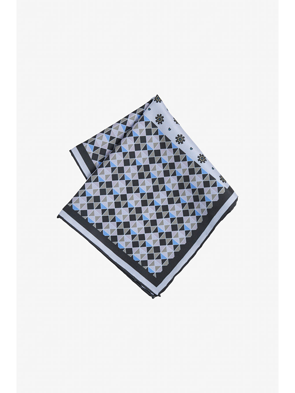 Erkek Gri-Siyah Mendil