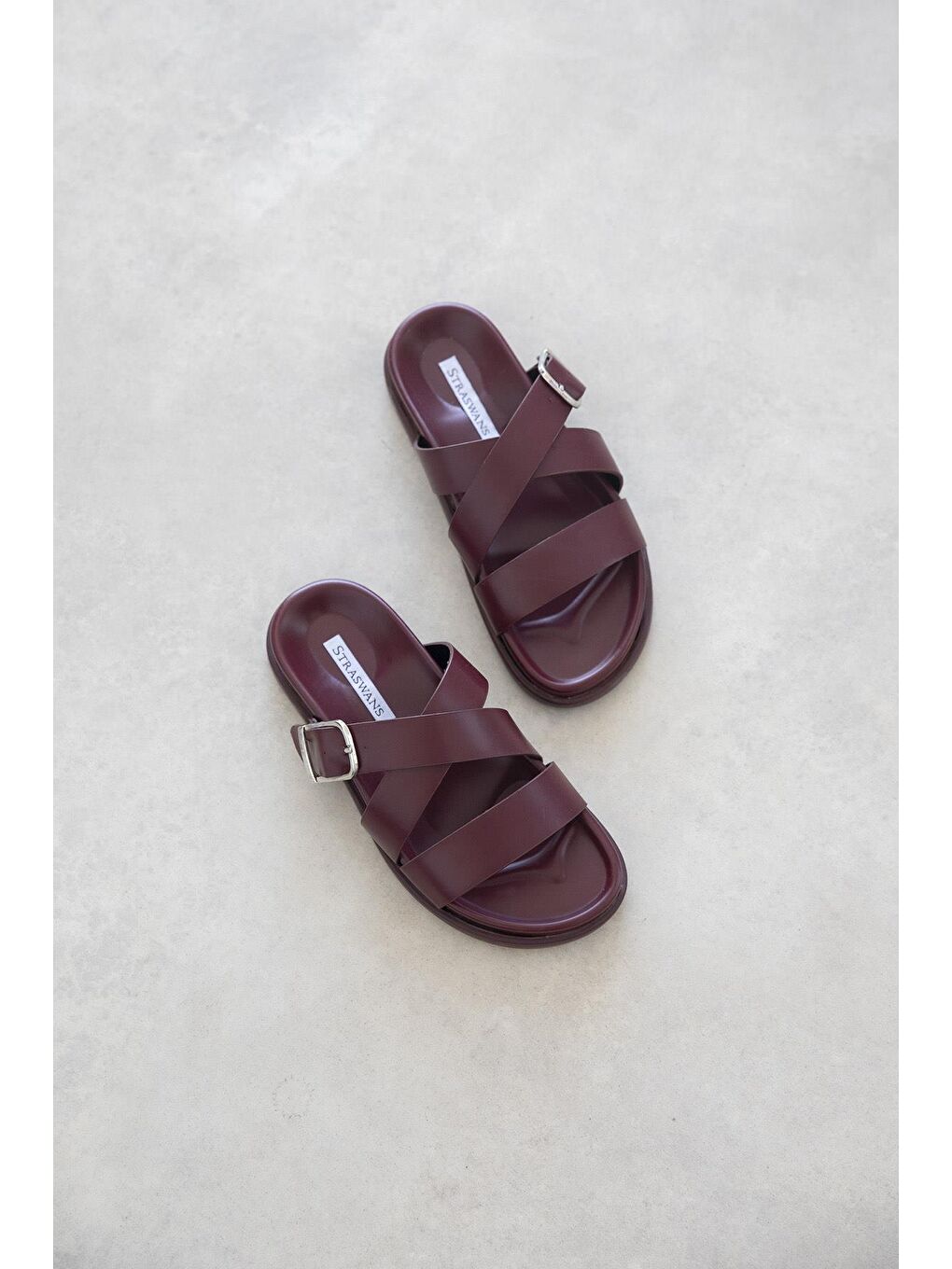 Norkys Kadın Toka Detay Günlük Konfor Terlik Bordo-1