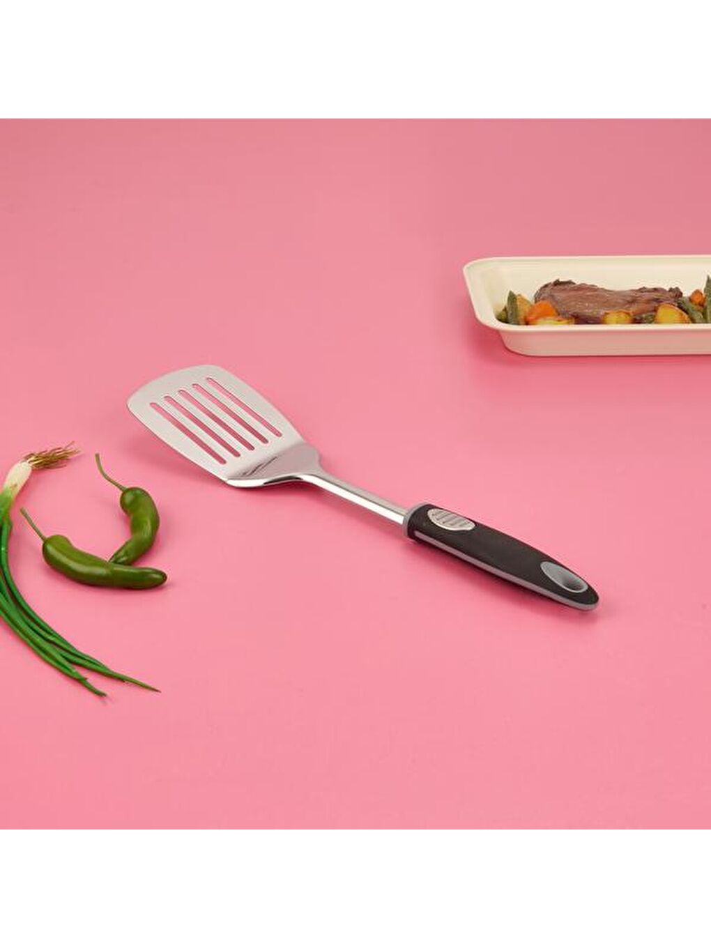 Evidea Kitchen Spatula - Siyah - 34 cm