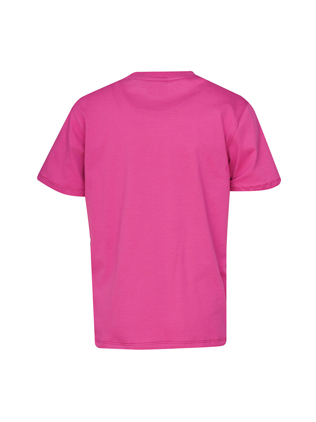 Abarran Kız Çocuk Pembe Yuvarlak Yaka Tişört-2