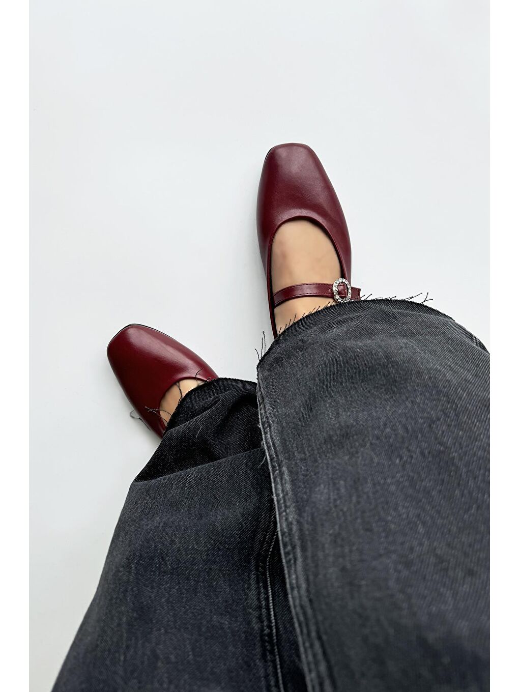 Berny  Kadın  Kemer  Detay  Deri  Babet Bordo-2