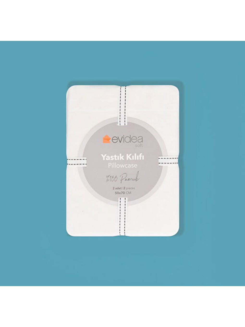 Soft Oxford 2'li Yastık Kılıfı - Beyaz - 50x70 cm-2