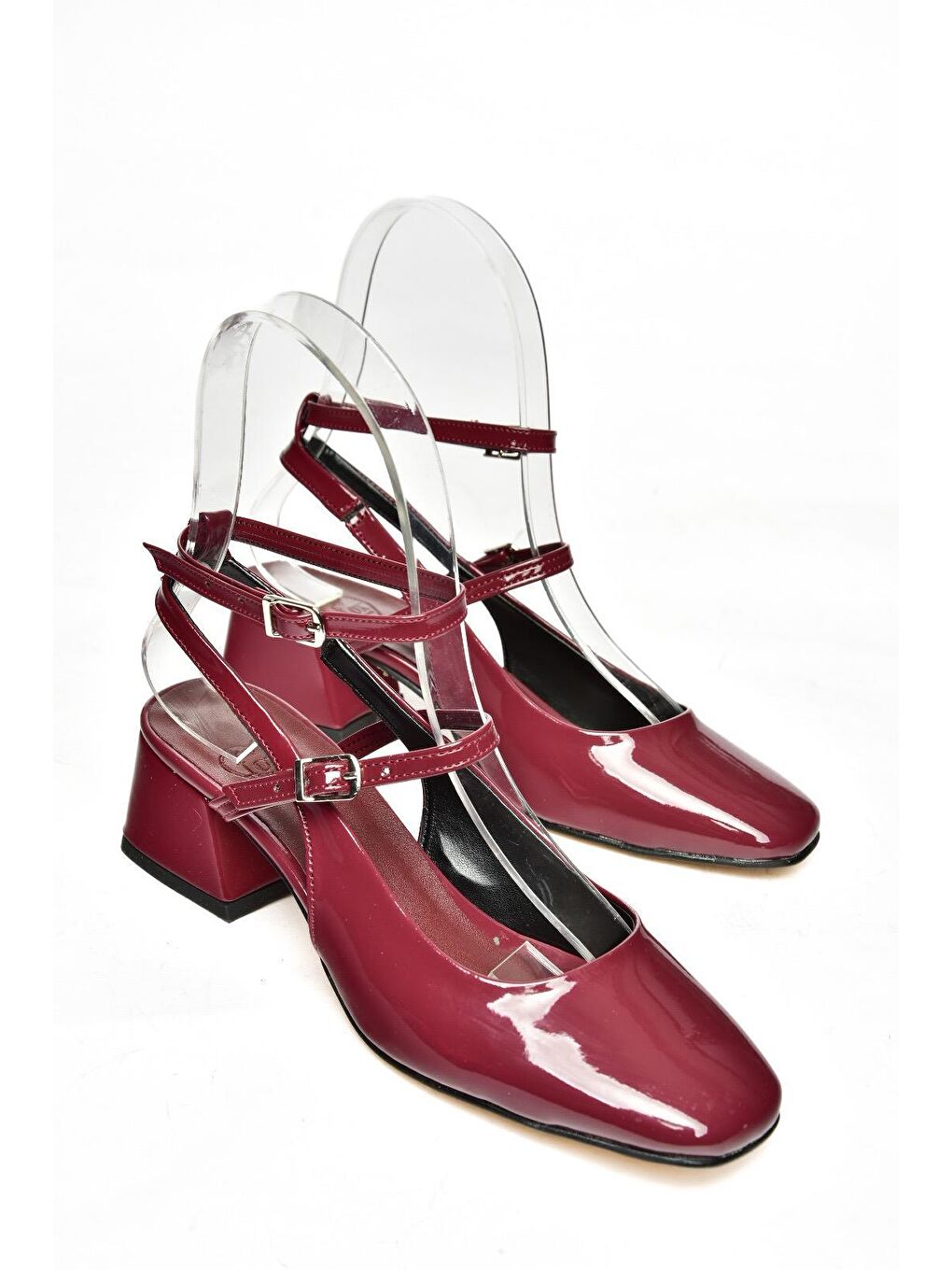 P6541370 Bordo Kadın Topuklu Ayakkabı-2