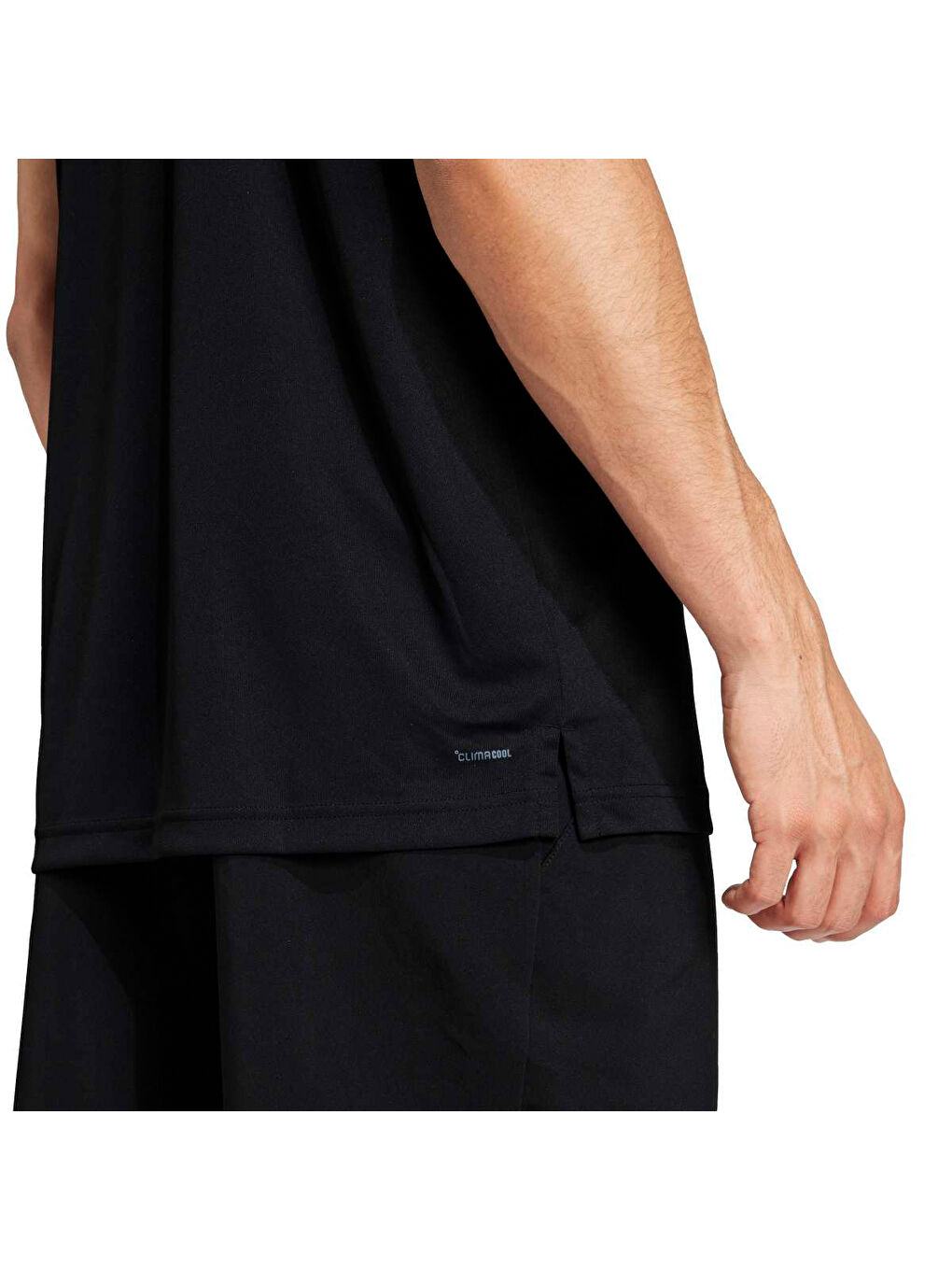 Club 3 Stripes Erkek Siyah Polo Yaka Tişört-1