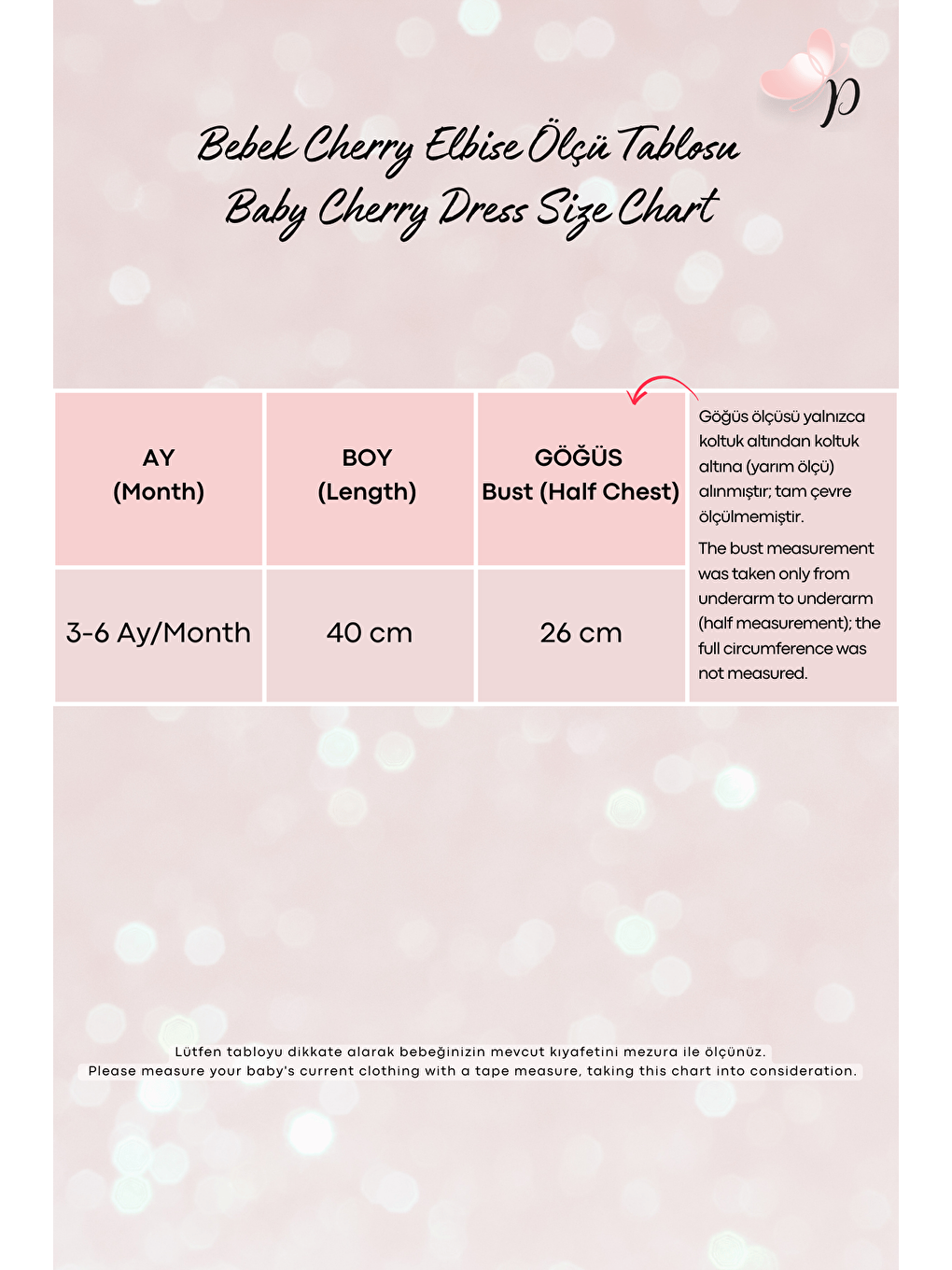 Pembe Kız Bebek Pudra Cherry Fiyonklu Fırfırlı Elbise Toka Takım-3