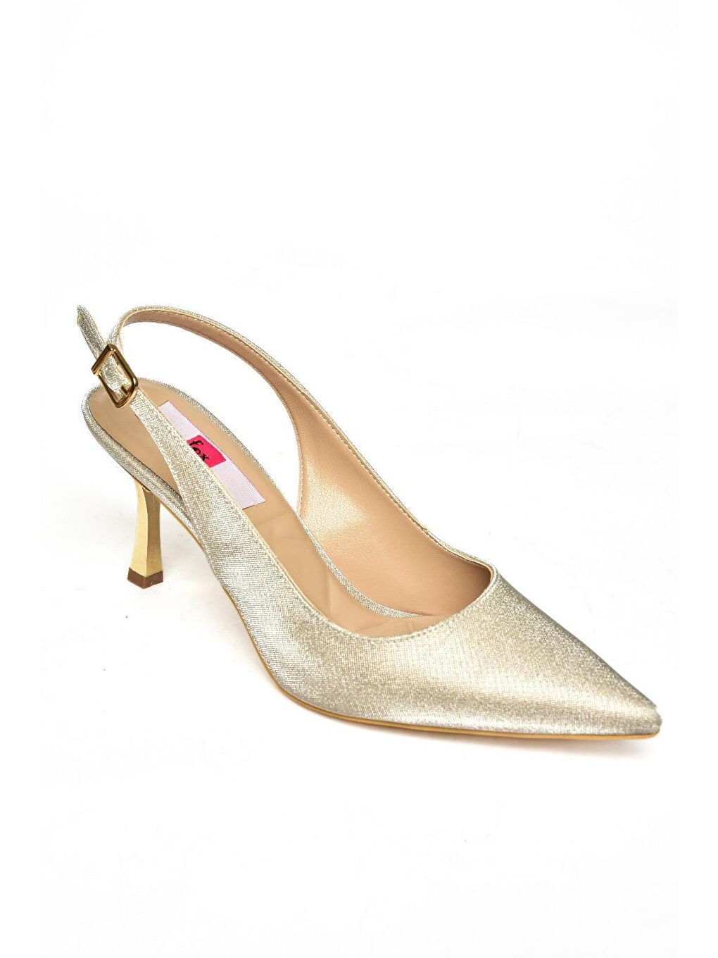 Sarı S8207161 Bronz Kadın Topuklu Ayakkabı-1