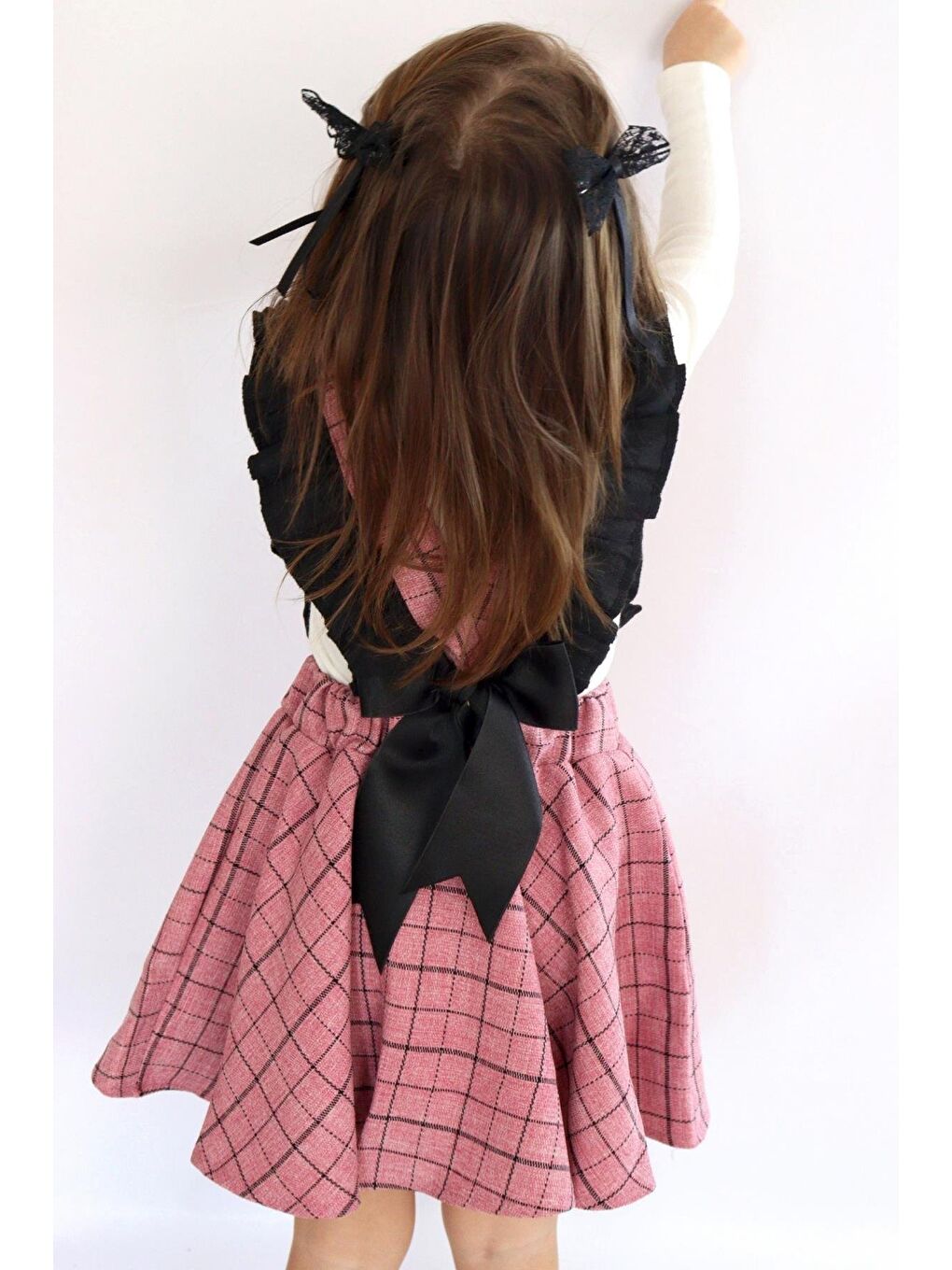 Kız Bebek Pembe Jile Toka Takım-2